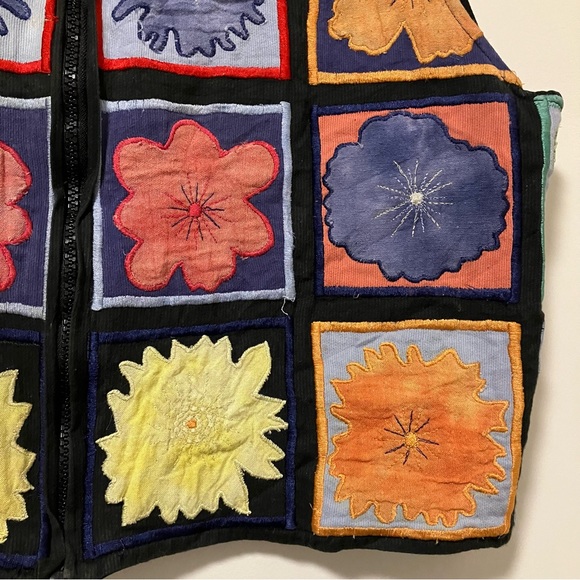 Vintage Paul Harris Design Floral Patchwork Vest - Picture 4 of 10